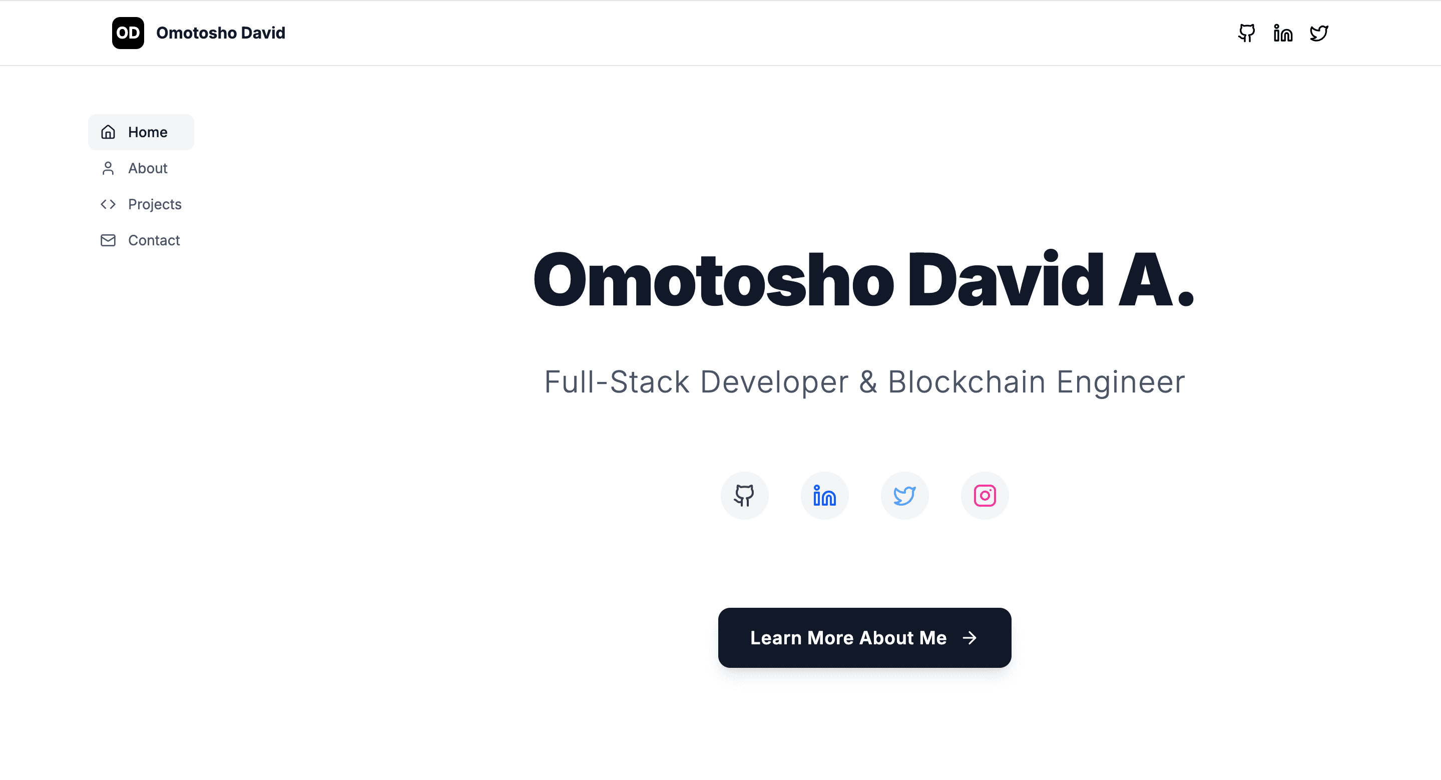 Portfolio Website preview